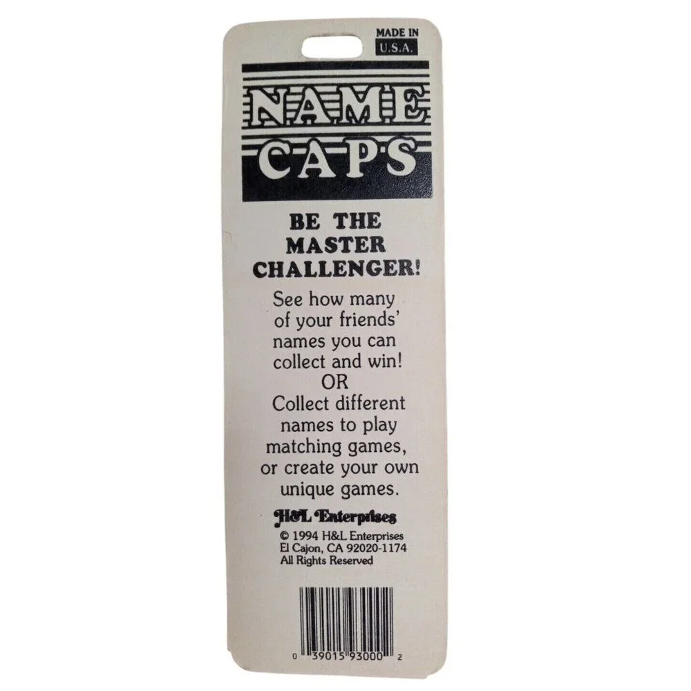 POGS name Milk Caps JIM Bottle Asst Colors pkg of 4 Game New